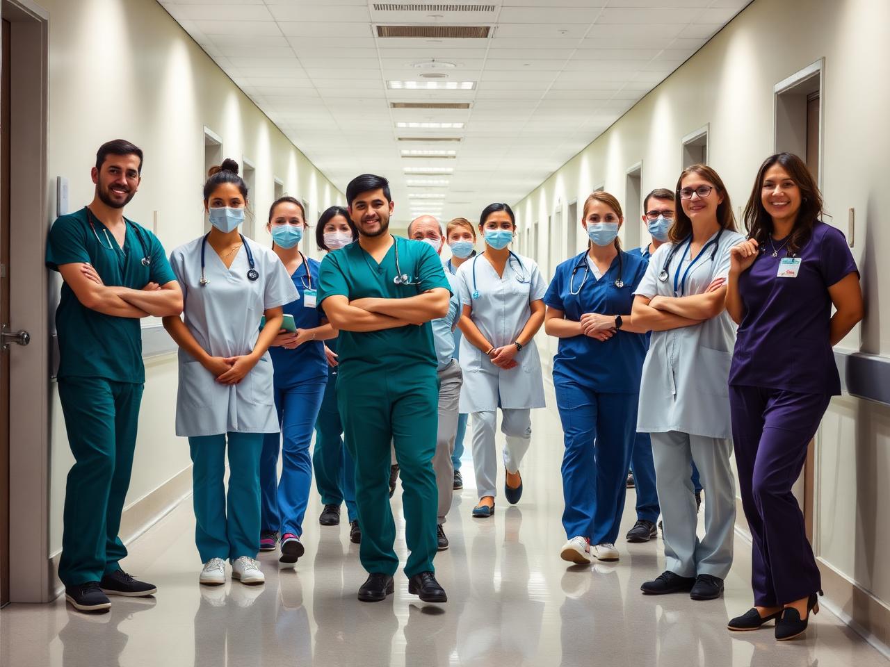 Healthcare-Team im Krankenhaus